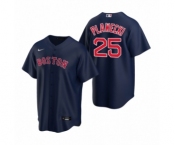 Boston Red Sox #25 Kevin Plawecki Nike Navy Replica Alternate Jersey