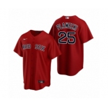 Boston Red Sox #25 Kevin Plawecki Nike Red Replica Alternate Jersey