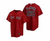 Boston Red Sox #25 Kevin Plawecki Nike Red Replica Alternate Jersey