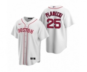 Boston Red Sox #25 Kevin Plawecki Nike White Replica Alternate Jersey