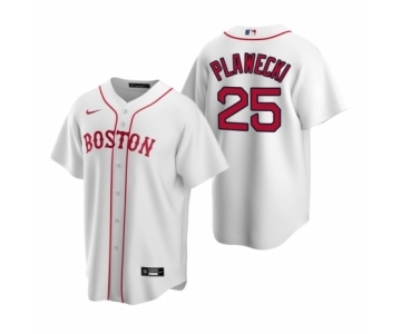 Boston Red Sox #25 Kevin Plawecki Nike White Replica Alternate Jersey