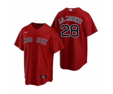 Boston Red Sox #28 J.D. Martinez Nike Red Replica Alternate Jersey