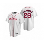 Boston Red Sox #28 J.D. Martinez Nike White Replica Alternate Jersey