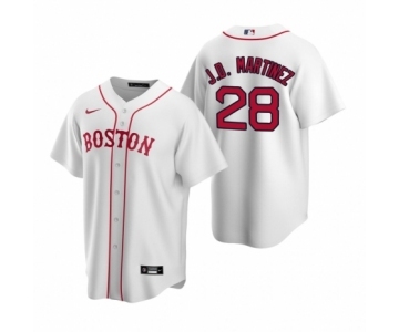 Boston Red Sox #28 J.D. Martinez Nike White Replica Alternate Jersey