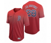 Boston Red Sox #28 J.D. Martinez Red Fade Nike Jersey