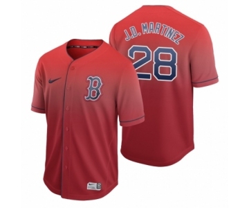 Boston Red Sox #28 J.D. Martinez Red Fade Nike Jersey