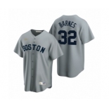 Boston Red Sox #32 Matt Barnes Nike Gray Cooperstown Collection Road Jersey