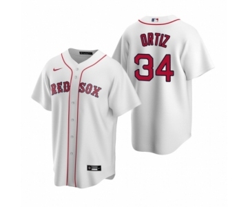 Boston Red Sox #34 David Ortiz Nike White Replica Home Jersey