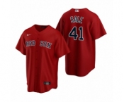 Boston Red Sox #41 Chris Sale Nike Red Replica Alternate Jersey