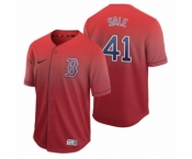 Boston Red Sox #41 Chris Sale Red Fade Nike Jersey