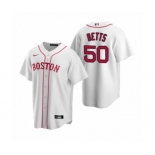 Boston Red Sox #50 Mookie Betts Nike White Replica Alternate Jersey