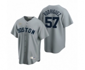 Boston Red Sox #57 Eduardo Rodriguez Nike Gray Cooperstown Collection Road Jersey