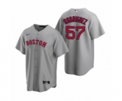 Boston Red Sox #57 Eduardo Rodriguez Nike Gray Replica Road Jersey