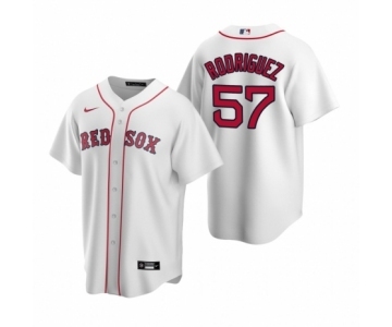 Boston Red Sox #57 Eduardo Rodriguez Nike White Replica Home Jersey