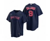 Boston Red Sox #9 Ted Williams Nike Navy Replica Alternate Jersey