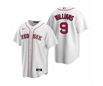 Boston Red Sox #9 Ted Williams Nike White Replica Home Jersey