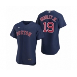 Men Boston Red Sox #19 Jackie Bradley Jr. Nike Navy Authentic 2020 Alternate Jersey