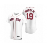 Men Boston Red Sox #19  Jackie Bradley Jr. Nike White Authentic 2020 Home Jersey