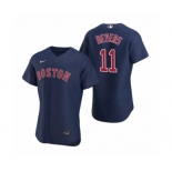 Men's Boston Red Sox #11 Rafael Devers Nike Navy Authentic 2020 Alternate Jersey