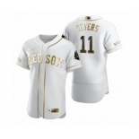 Men's Boston Red Sox #11 Rafael Devers Nike White Authentic Golden Edition Jersey