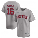 Men's Boston Red Sox #16 Jarren Duran Gray 2024 Away Limited Stitched Baseball Jersey