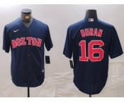 Men's Boston Red Sox #16 Jarren Duran Navy Cool Base Stitched Jersey