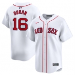 Men's Boston Red Sox #16 Jarren Duran White 2024 Home Limited Stitched Baseball Jersey