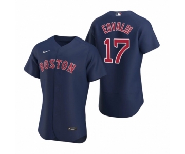 Men's Boston Red Sox #17 Nathan Eovaldi Nike Navy Authentic 2020 Alternate Jersey