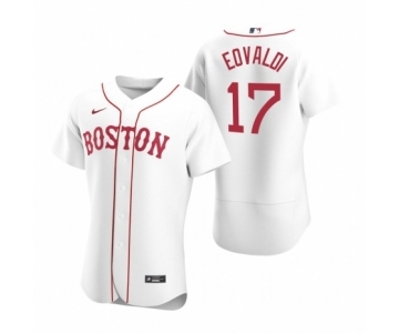 Men's Boston Red Sox #17 Nathan Eovaldi Nike White Authentic 2020 Alternate Jersey