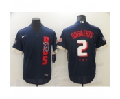 Men's Boston Red Sox #2 Xander Bogaerts Navy 2021 All-Star Game Replica Jersey