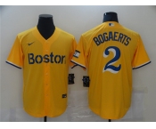 Men's Boston Red Sox  #2 Xander Bogaerts Nike Gold City Connect Jersey