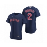 Men's Boston Red Sox #2 Xander Bogaerts Nike Navy Authentic 2020 Alternate Jersey