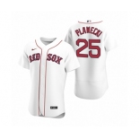 Men's Boston Red Sox #25 Kevin Plawecki Nike White Authentic 2020 Home Jersey