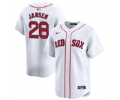 Men's Boston Red Sox #28 Danny Jansen White 2024 Home Limited Stitched Baseball Jersey