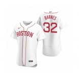 Men's Boston Red Sox #32 Matt Barnes Nike White Authentic 2020 Alternate Jersey