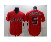 Men's Boston Red Sox #5 Enrique Hernandez Nike Red Game Jersey