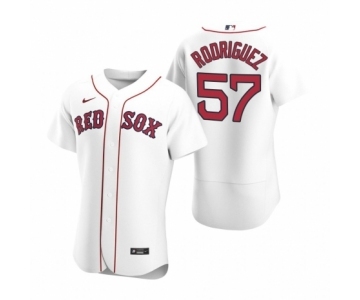 Men's Boston Red Sox #57 Eduardo Rodriguez Nike White Authentic 2020 Home Jersey