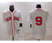 Men's Boston Red Sox #9 Ted Williams White Cool Base Stitched Jersey