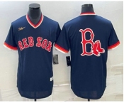 Men's Boston Red Sox Big Logo Cooperstown Collection Cool Base Stitched Nike Jersey