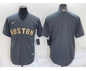 Men's Boston Red Sox Blank Grey 2022 All Star Stitched Cool Base Nike Jersey