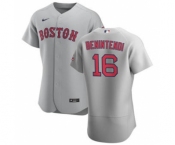 Men's Nike Boston Red Sox #16 Andrew Benintendi Gray Road 2020 Authentic Team Baseball Jersey