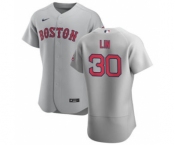 Men's Nike Boston Red Sox #30 Tzu-Wei Lin Gray Road 2020 Authentic Team Baseball Jersey