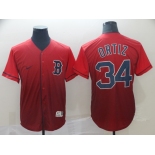 Men's Nike Boston Red Sox  #34 David Ortiz Red Drift Fashion MLB Jersey