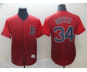 Men's Nike Boston Red Sox  #34 David Ortiz Red Drift Fashion MLB Jersey