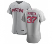 Men's Nike Boston Red Sox #37 Nick Pivetta Gray Road 2020 Authentic Team Baseball Jersey