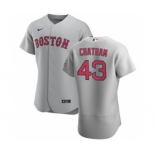 Men's Nike Boston Red Sox #43 C.J. Chatham Gray Road 2020 Authentic Team Baseball Jersey