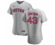 Men's Nike Boston Red Sox #43 C.J. Chatham Gray Road 2020 Authentic Team Baseball Jersey