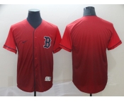 Men's Nike Boston Red Sox Blank Red Drift Fashion MLB Jersey