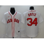 Nike Men's Boston Red Sox #34 David Ortiz Replica White New Alternate Home Cool Base Baseball Jersey