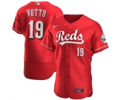 Cincinnati Reds #19 Joey Votto Men's Nike Scarlet Authentic Alternate Player MLB Jersey